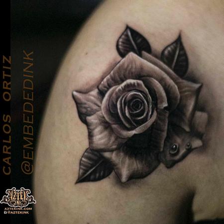 Carlos Ortiz - rose tattoo by Carlos ortiz chicago